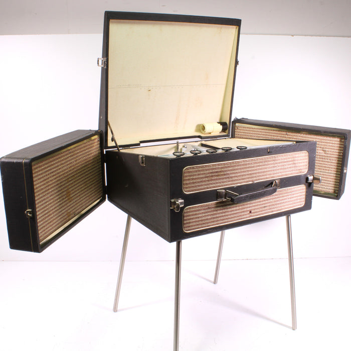 GE General Electric RP-1590A Portable 4-Tube Stereo Phono Amplifier with Record Changer (1962)-Turntables & Record Players-SpenCertified-vintage-refurbished-electronics