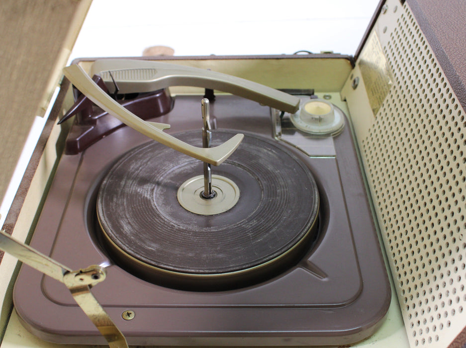 GE General Electric RP1120B Vintage Portable Record Player-Turntables & Record Players-SpenCertified-vintage-refurbished-electronics