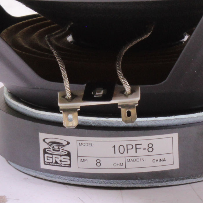 GRS 10PF-8 10" Paper Cone Foam Surround Replacement Woofer 8 Ohm-Speaker Accessories-SpenCertified-vintage-refurbished-electronics