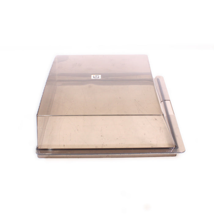 Garrard Turntable Dust Cover Smoked Acrylic Lid with Base Trim-Turntable Accessories-SpenCertified-vintage-refurbished-electronics