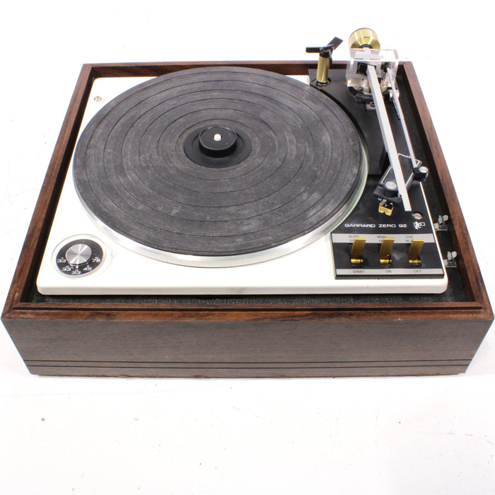 Garrard Zero 92 3-Speed Idler-Drive Turntable Heavy Wood Base (AS IS)-Turntables & Record Players-SpenCertified-vintage-refurbished-electronics