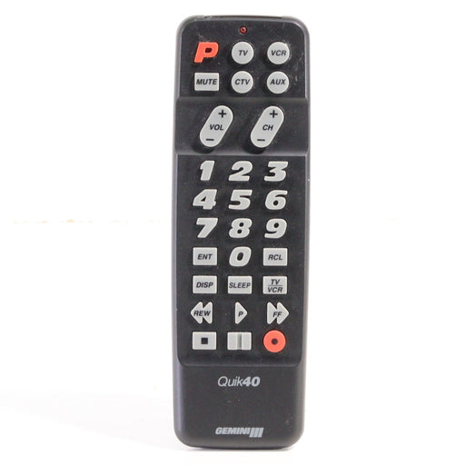 Gemini III Quik40 Universal Multi-Function Remote Control for TV VCR CTV AUX-Remote Controls-SpenCertified-vintage-refurbished-electronics