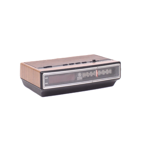 General Electric 7-4625A AM/FM Digital Clock Radio Woodgrain Alarm Clock-Radios-SpenCertified-vintage-refurbished-electronics