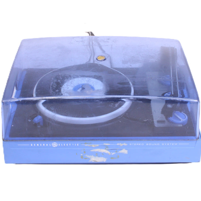 General Electric P330A Blue Portable 45 RPM Record Player with Matching Speaker-Turntables & Record Players-SpenCertified-vintage-refurbished-electronics
