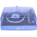 General Electric P330A Blue Portable 45 RPM Record Player with Matching Speaker-Turntables & Record Players-SpenCertified-vintage-refurbished-electronics