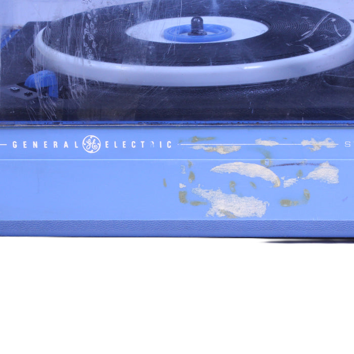General Electric P330A Blue Portable 45 RPM Record Player with Matching Speaker-Turntables & Record Players-SpenCertified-vintage-refurbished-electronics