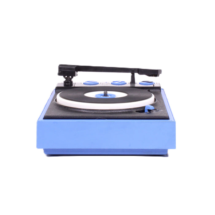 General Electric P330A Blue Portable 45 RPM Record Player with Matching Speaker-Turntables & Record Players-SpenCertified-vintage-refurbished-electronics