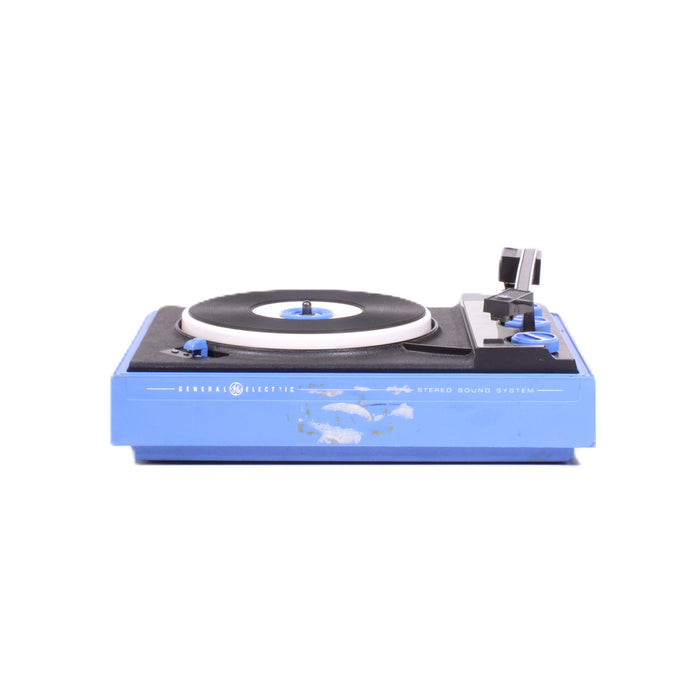 General Electric P330A Blue Portable 45 RPM Record Player with Matching Speaker-Turntables & Record Players-SpenCertified-vintage-refurbished-electronics