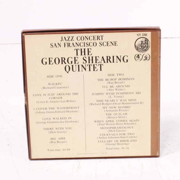 George Shearing Quintet – Jazz Concert: San Francisco Scene Reel to Reel Tape 7" 1/4" 7½ IPS Capitol Records-Reel-to-Reel Tape-SpenCertified-vintage-refurbished-electronics