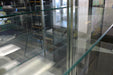 Glass Display Cabinet Multimedia Storage Center 4 Shelves 2 Doors LED Light & Lock-Display Cabinet-SpenCertified-vintage-refurbished-electronics