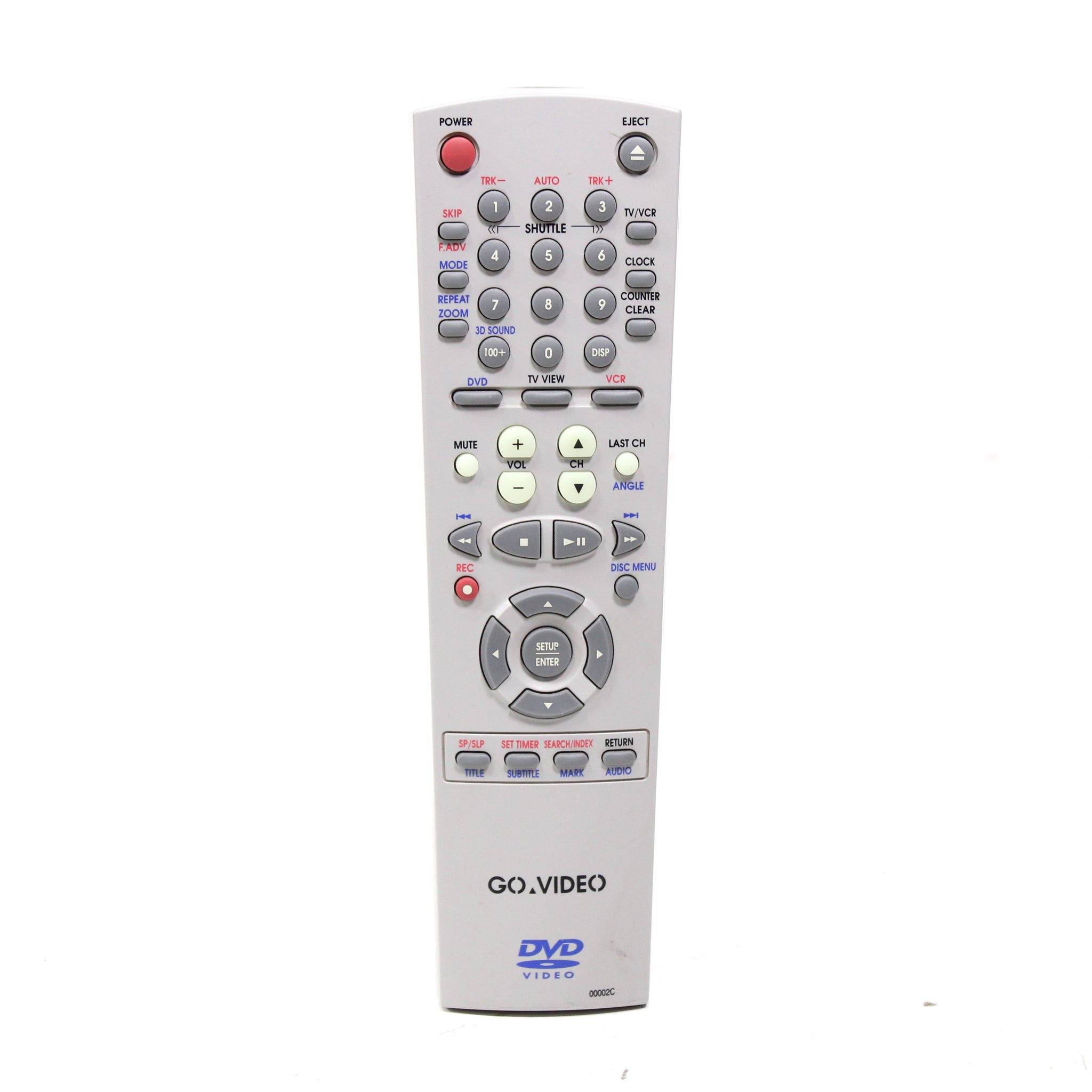GoVideo 00002C Remote Control for DVD VCR Combo Player DVR4300
