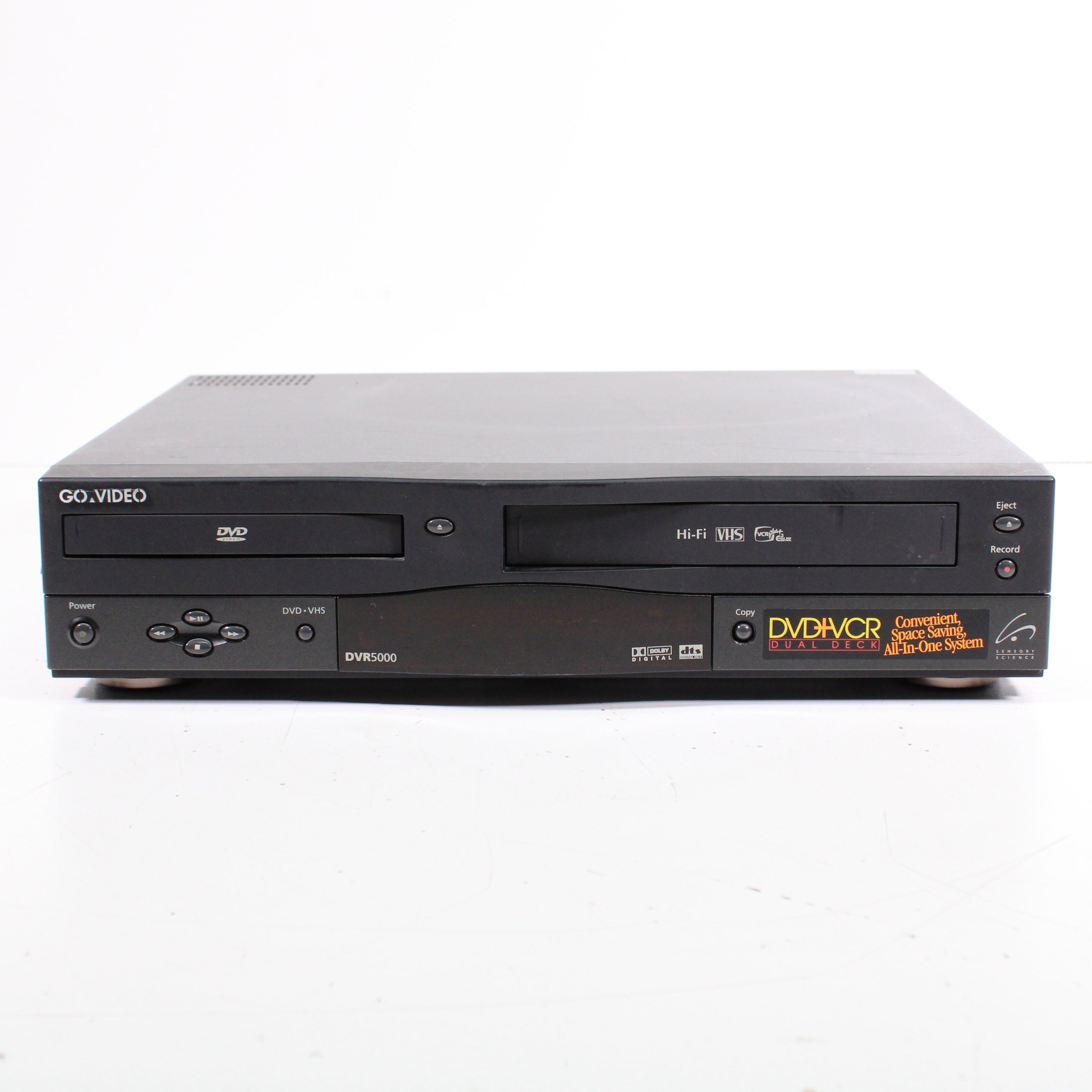 GoVideo DVR5000 DVD VHS Dual Deck Combo Player