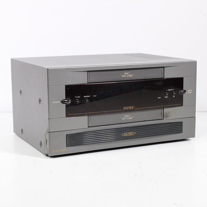 GoVideo GV-6060/6600/6650 Dual Deck VCR VHS Player Recorder 4-Head Hi-Fi System-VCRs-SpenCertified-vintage-refurbished-electronics