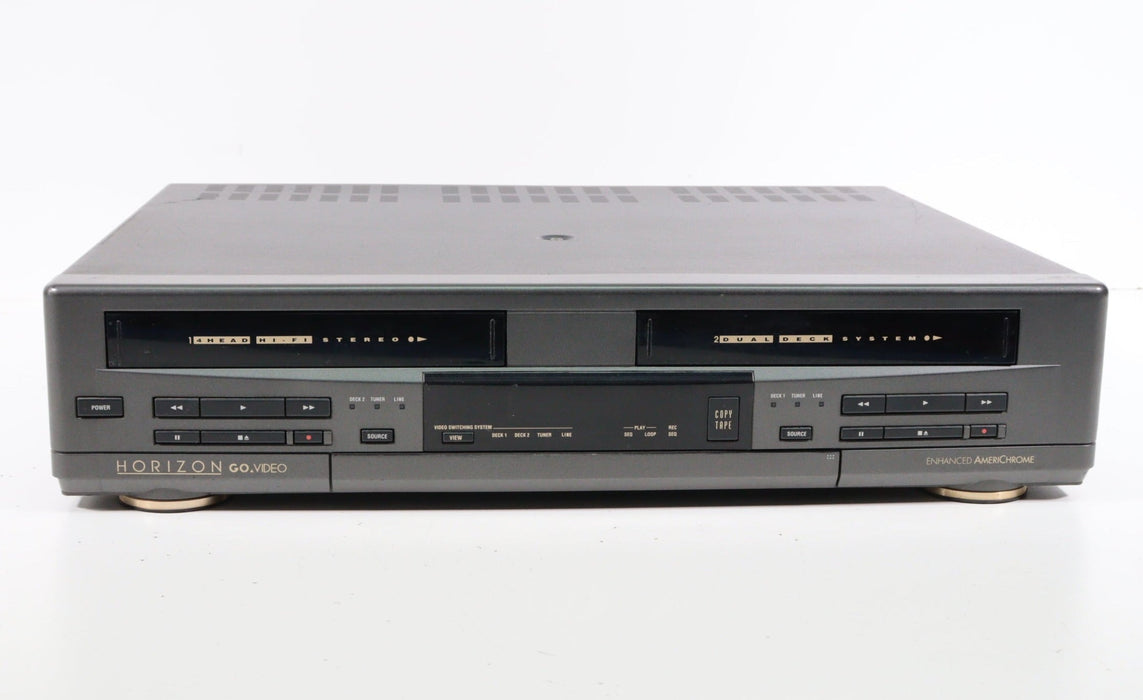 GoVideo GV3050 Dual Deck Video Cassette Recorder (NO POWER)-VCRs-SpenCertified-vintage-refurbished-electronics