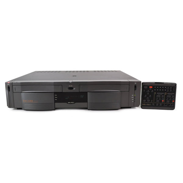 GoVideo GV3060 Dual Deck VCR Video Cassette Playback Recorder Double T