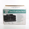 GoVideo GV6010 Dual Deck VCR VHS Player Recorder Picture-Perfect Copies with Original Box (New)