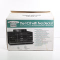 GoVideo GV6010 Dual Deck VCR VHS Player Recorder Picture-Perfect Copies with Original Box