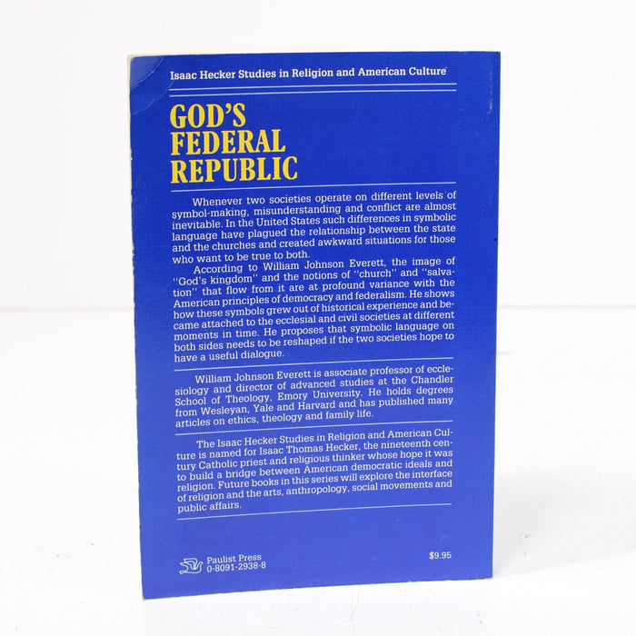 God's Federal Republic: Reconstructing Our Governing Symbol by Everett Paperback Book (1988)-Books-SpenCertified-vintage-refurbished-electronics