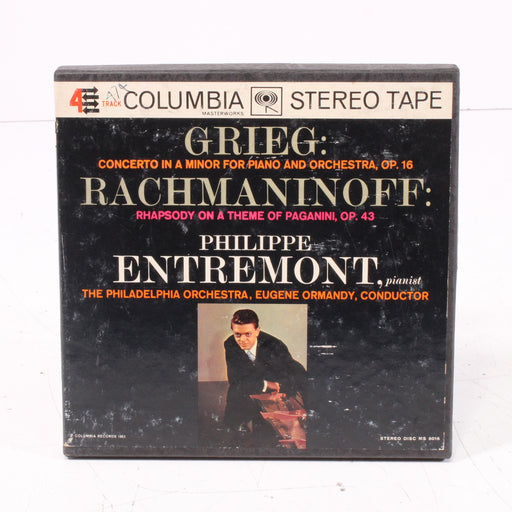 Grieg OP 16 / Rachmaninoff Op. 43 – Philippe Entremont – The Philadelphia Orchestra / Eugene Ormandy Reel to Reel Tape 7" 1/4" 7½ IPS Columbia Stereo Tape-Reel-to-Reel Tape-SpenCertified-vintage-refurbished-electronics