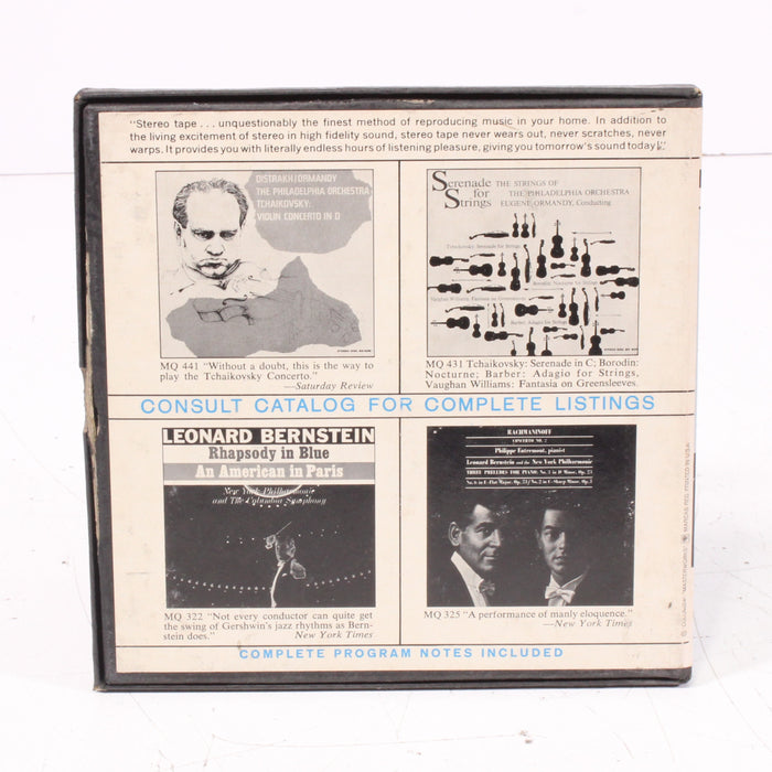 Grieg OP 16 / Rachmaninoff Op. 43 – Philippe Entremont – The Philadelphia Orchestra / Eugene Ormandy Reel to Reel Tape 7" 1/4" 7½ IPS Columbia Stereo Tape-Reel-to-Reel Tape-SpenCertified-vintage-refurbished-electronics