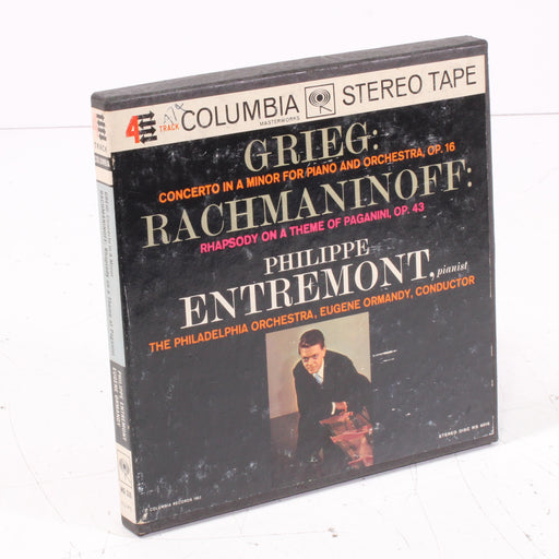 Grieg OP 16 / Rachmaninoff Op. 43 – Philippe Entremont – The Philadelphia Orchestra / Eugene Ormandy Reel to Reel Tape 7" 1/4" 7½ IPS Columbia Stereo Tape-Reel-to-Reel Tape-SpenCertified-vintage-refurbished-electronics