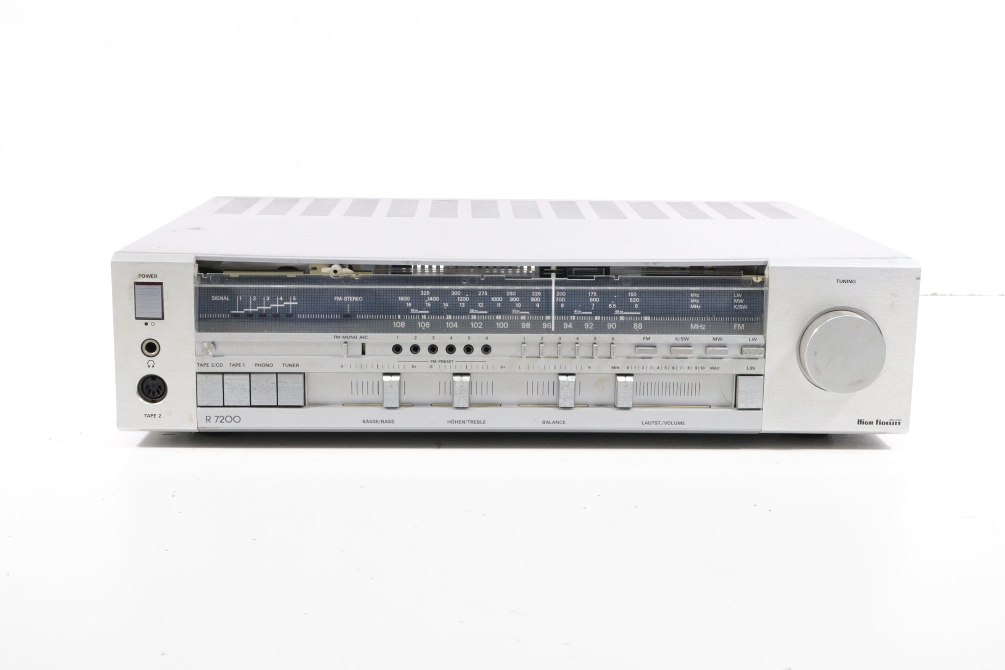 Ampli-tuner Grundig R7200 HiFi - 2x50W RMS, Semi HS, à Réviser, Pour Pièces