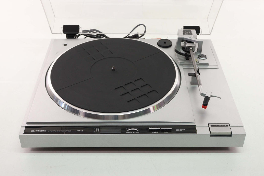 HITACHI HT-2 Direct Drive Turntable (Silver)-Turntables & Record Players-SpenCertified-vintage-refurbished-electronics