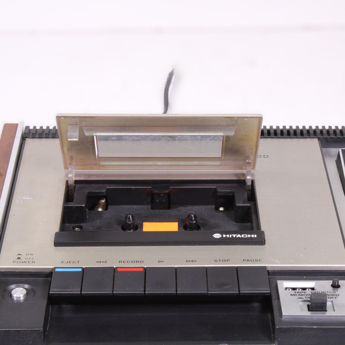HITACHI TRQ-2040D Stereo Cassette Tape Deck Wood Cabinet Dolby System-Cassette Players & Recorders-SpenCertified-vintage-refurbished-electronics