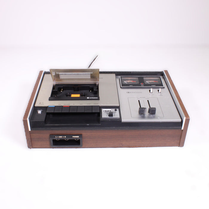 HITACHI TRQ-2040D Stereo Cassette Tape Deck Wood Cabinet Dolby System-Cassette Players & Recorders-SpenCertified-vintage-refurbished-electronics