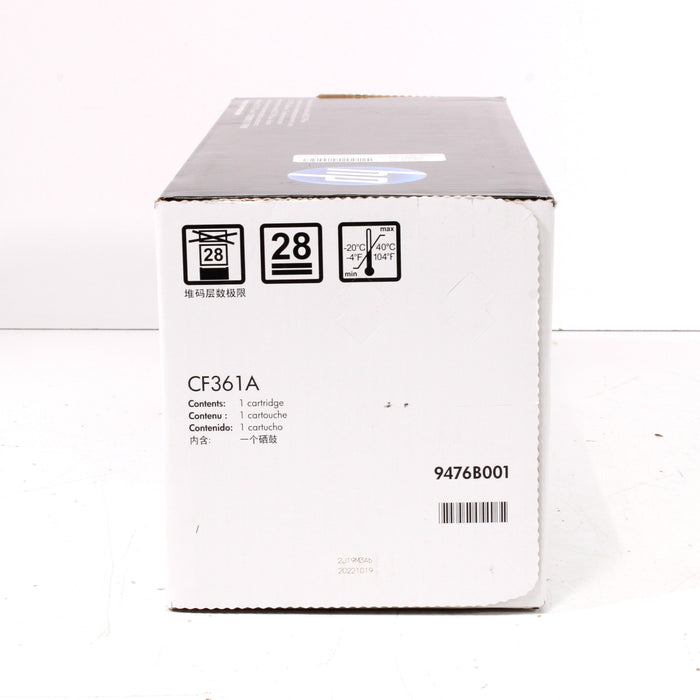 HP Color LaserJet 508A (CF361A) Ink Toner Cartridge, Cyan Blue (NEW IN BOX)-Toner & Inkjet Cartridges-SpenCertified-vintage-refurbished-electronics