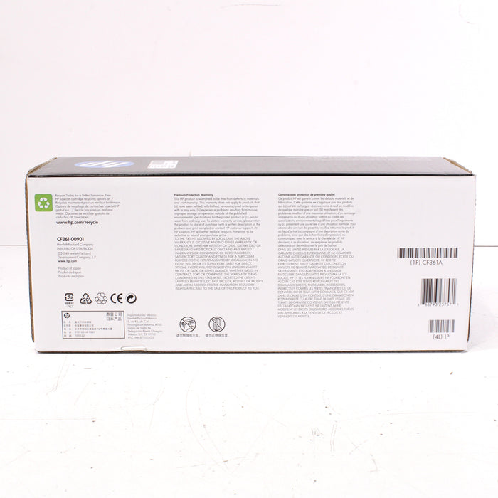 HP Color LaserJet 508A (CF361A) Ink Toner Cartridge, Cyan Blue (NEW IN BOX)-Toner & Inkjet Cartridges-SpenCertified-vintage-refurbished-electronics