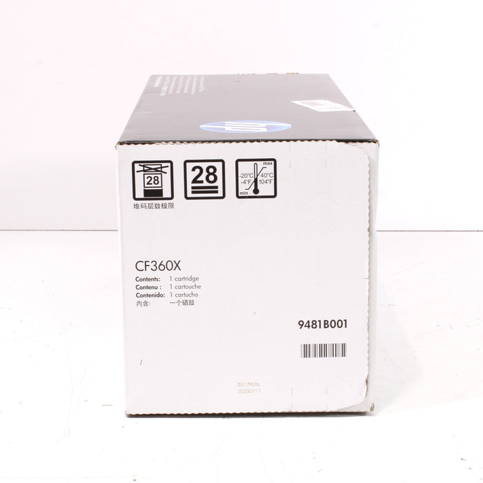 HP Color LaserJet 508X (CF360X) Ink Toner Cartridge, Black (NEW IN BOX)-Toner & Inkjet Cartridges-SpenCertified-vintage-refurbished-electronics