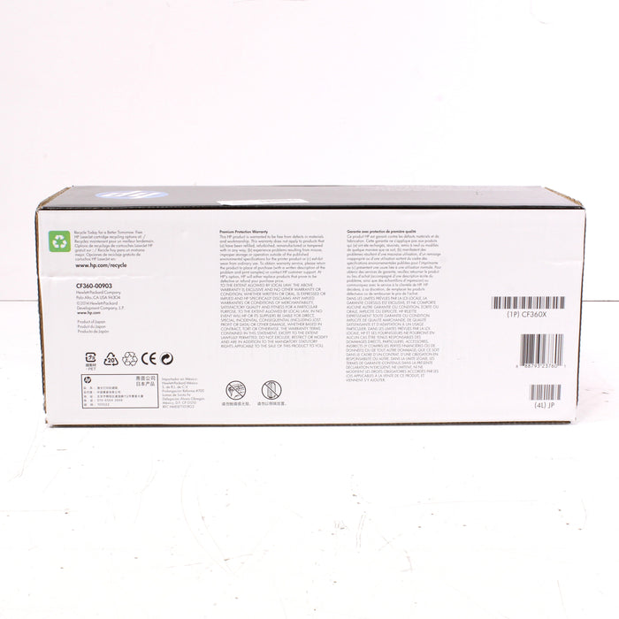 HP Color LaserJet 508X (CF360X) Ink Toner Cartridge, Black (NEW IN BOX)-Toner & Inkjet Cartridges-SpenCertified-vintage-refurbished-electronics