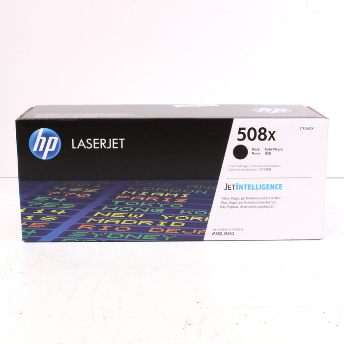 HP Color LaserJet 508X (CF360X) Ink Toner Cartridge, Black (NEW IN BOX)-Toner & Inkjet Cartridges-SpenCertified-vintage-refurbished-electronics