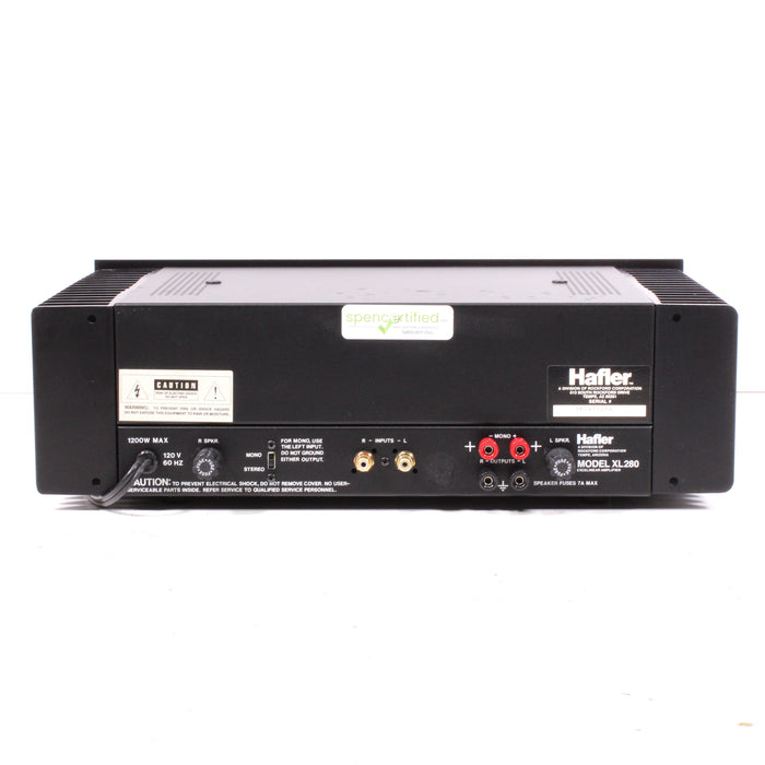 Hafler XL-280 Stereo Power Amplifier 145W Rack Mountable (1987)-Power Amplifiers-SpenCertified-vintage-refurbished-electronics