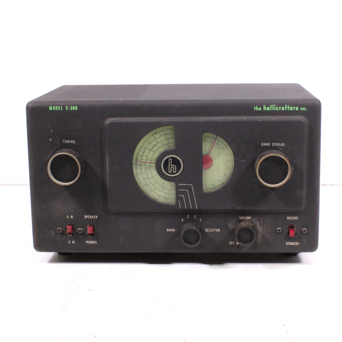 Hallicrafters S-38B Vintage 4-Band SW Radio Receiver Tube (1950) (AS IS)-Radios-SpenCertified-vintage-refurbished-electronics