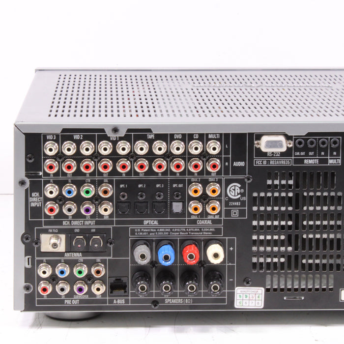 Harman Kardon AVR 635 7.1-Channel A/V Receiver (2005)-Audio & Video Receivers-SpenCertified-vintage-refurbished-electronics