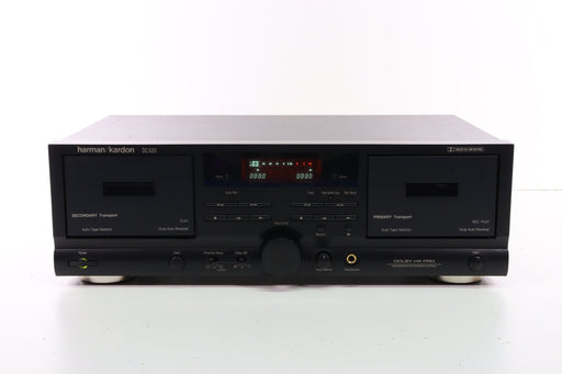 Harman Kardon DC520 Dual Cassette Deck Player with Dual Auto Reverse (Deck 2 Eject Button Loose)-Cassette Players & Recorders-SpenCertified-vintage-refurbished-electronics