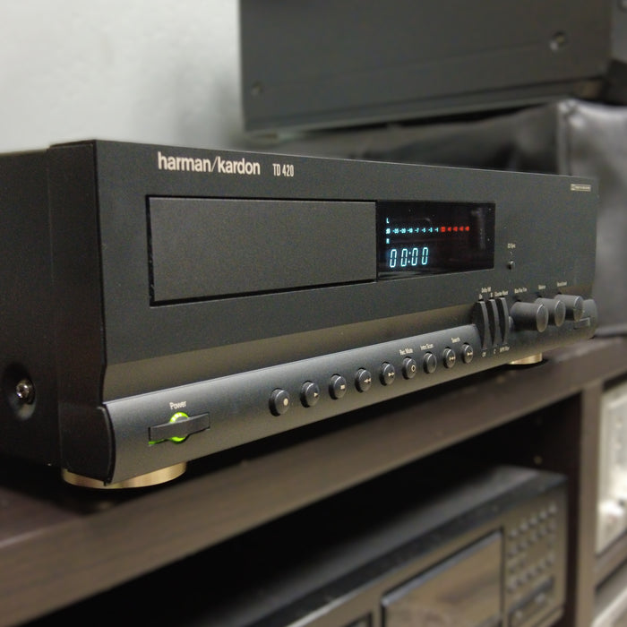 Harman Kardon TD 420 Cassette Deck with Unique Horizontal Loading Design-Cassette Players & Recorders-SpenCertified-vintage-refurbished-electronics