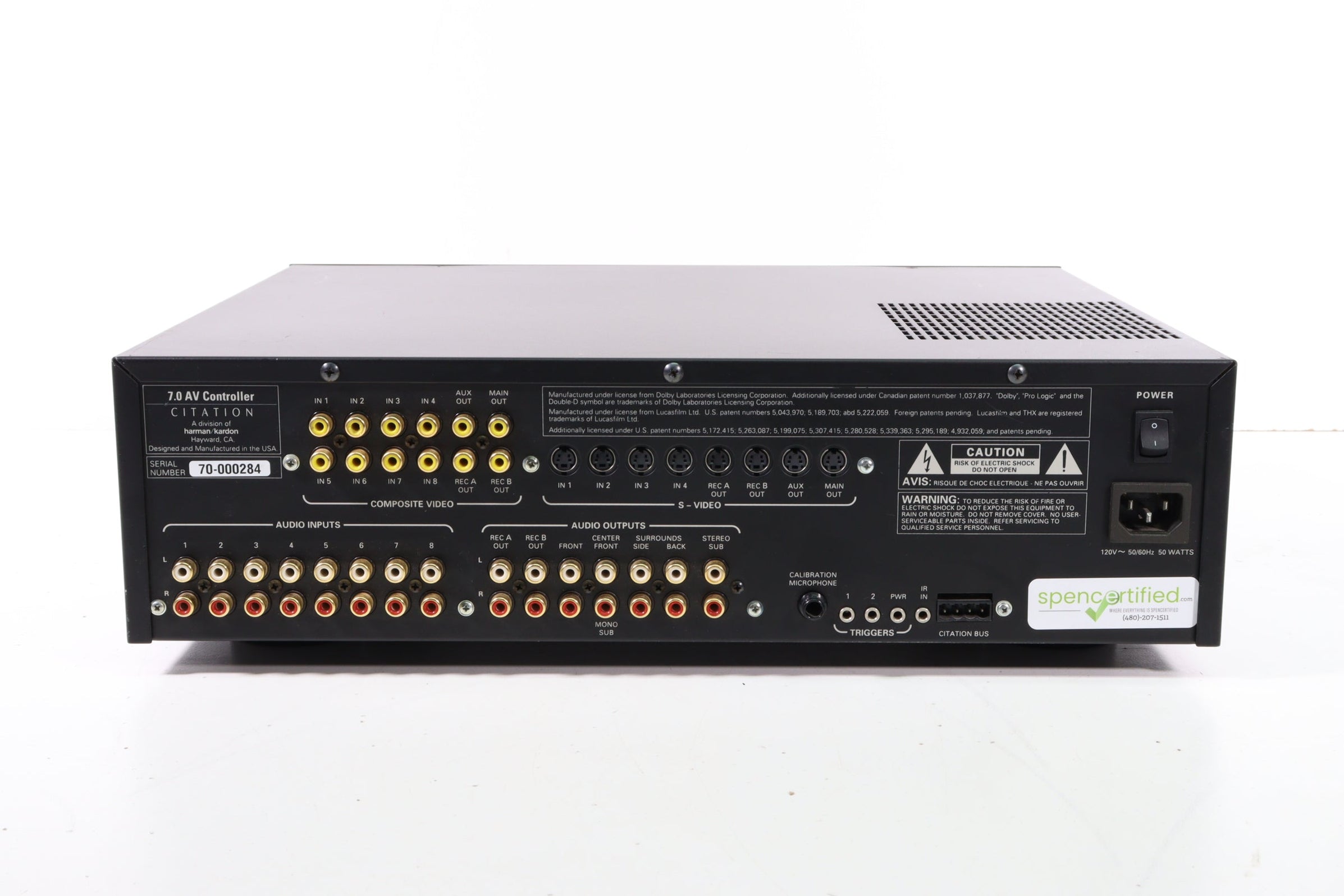 Harman/Kardon Citation 7.0 AV Controller Preamplifier — SpenCertified