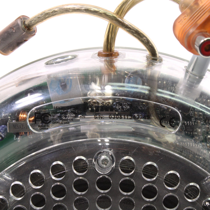 Harman/Kardon SoundSticks Speaker System Clear Subwoofer + Satellites-Electronics-SpenCertified-vintage-refurbished-electronics