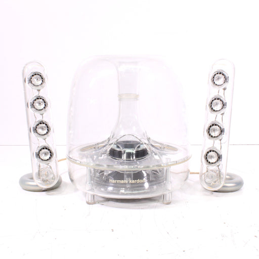 Harman/Kardon SoundSticks Speaker System Clear Subwoofer + Satellites-Electronics-SpenCertified-vintage-refurbished-electronics