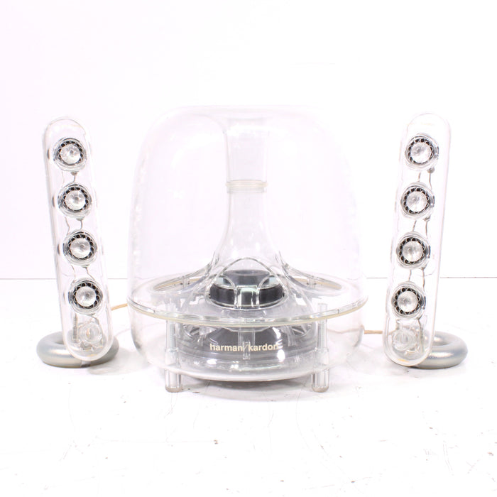 Harman/Kardon SoundSticks Speaker System Clear Subwoofer + Satellites-Electronics-SpenCertified-vintage-refurbished-electronics