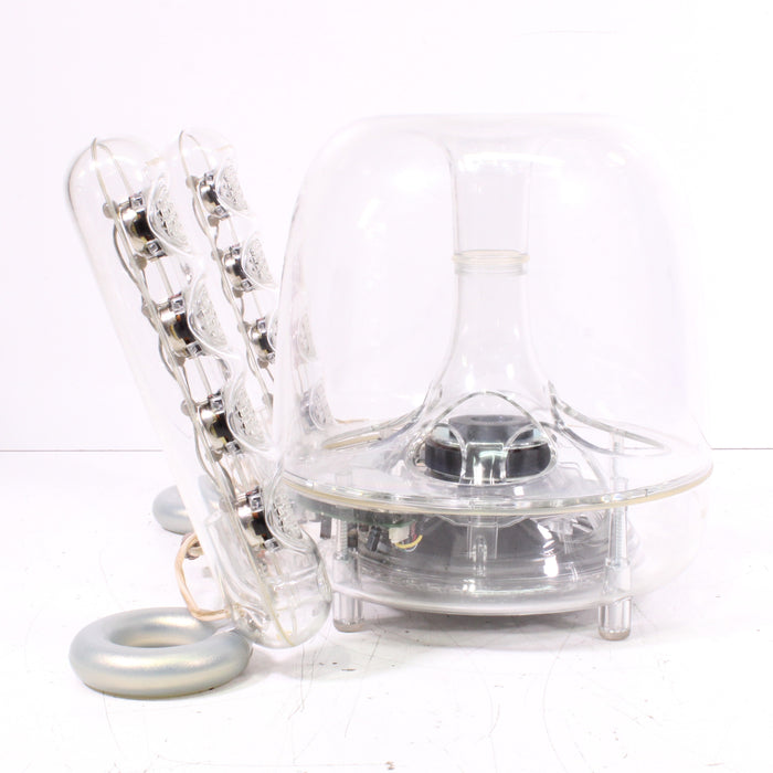Harman/Kardon SoundSticks Speaker System Clear Subwoofer + Satellites-Electronics-SpenCertified-vintage-refurbished-electronics