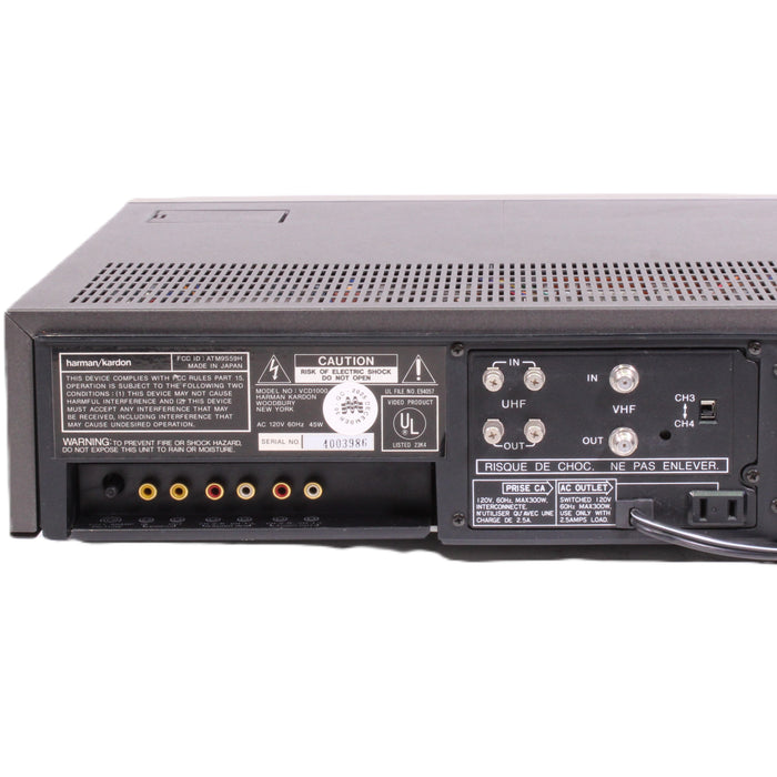 Harman/Kardon VCD1000 High Fidelity VHS VCR Player Recorder 4-Head Hi-Fi Stereo (AS-IS?)-VCRs-SpenCertified-vintage-refurbished-electronics