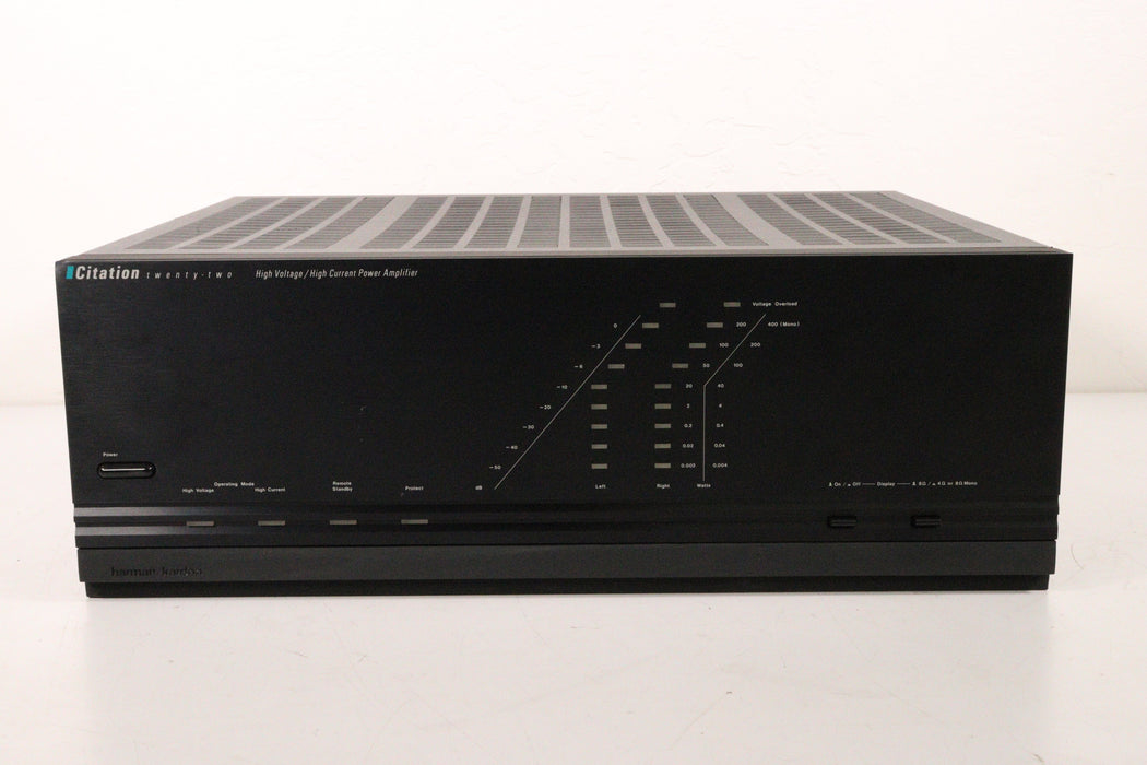 Harmon/Kardon Citation 22 Power Amplifier High Voltage (No Remote)-Power Amplifiers-SpenCertified-vintage-refurbished-electronics