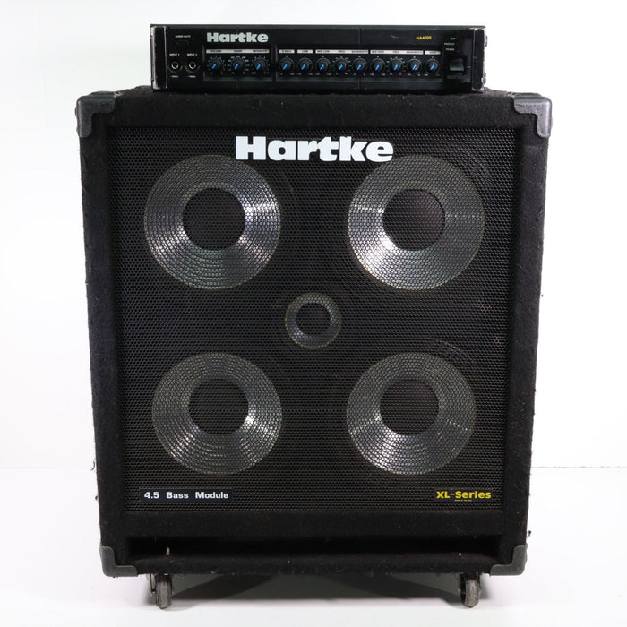 Hartke Bass System (4.5XL Bass Cabinet and HA4000 Bass Amplifier)-Power Amplifiers-SpenCertified-vintage-refurbished-electronics