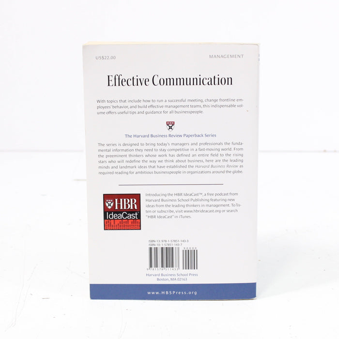 Harvard Business Review on Effective Communication by Multiple Authors Paperback Book (1999)-Books-SpenCertified-vintage-refurbished-electronics