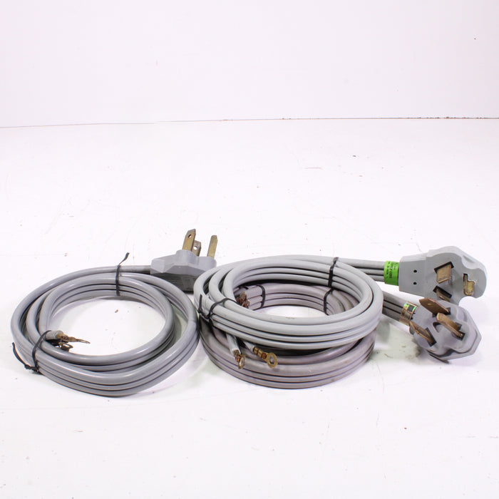 Heavy-Duty 4 ft 3-Prong Range Power Cord with Ring Terminal Ends-Cables-SpenCertified-vintage-refurbished-electronics