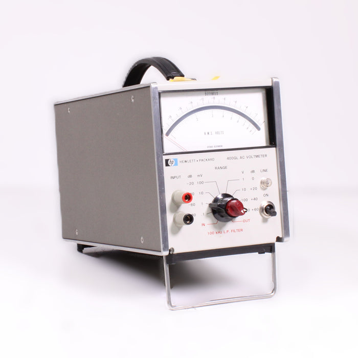 Hewlett Packard HP 400GL AC Voltmeter Vintage Analog RMS Audio Test Meter-Electronics Accessories-SpenCertified-vintage-refurbished-electronics